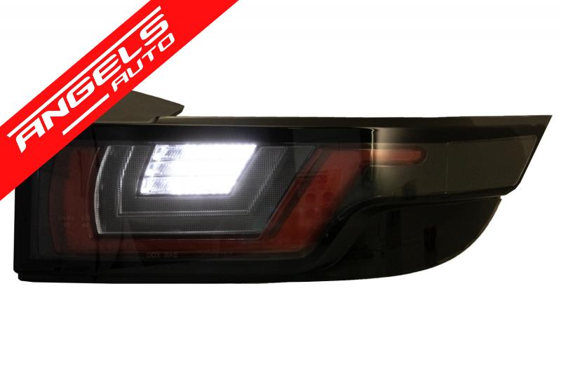 Stopuri LED compatibile cu Range Rover Evoque (2011-2014) Negru/Crom Semnal Dinamic - imagine 6