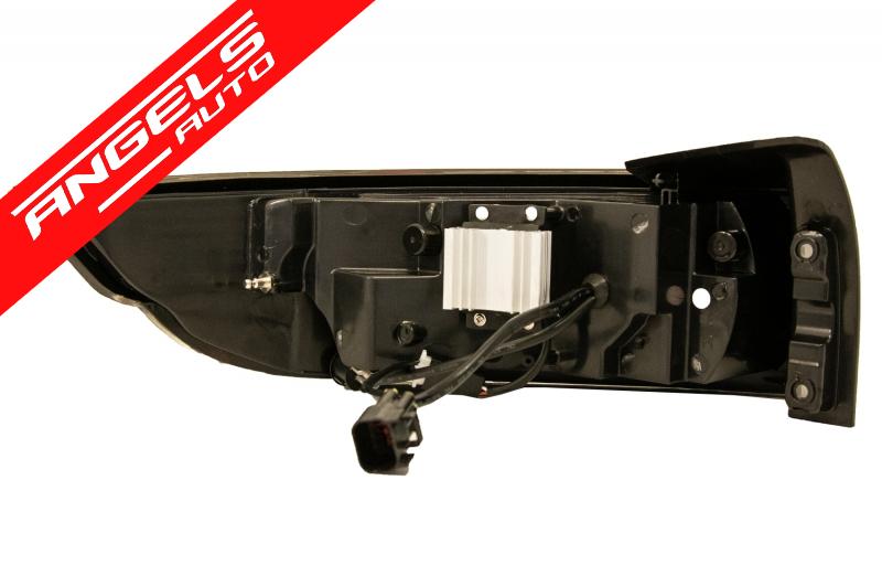 Stopuri LED compatibile cu Range Rover Evoque (2011-2014) Negru/Crom Semnal Dinamic - imagine 8