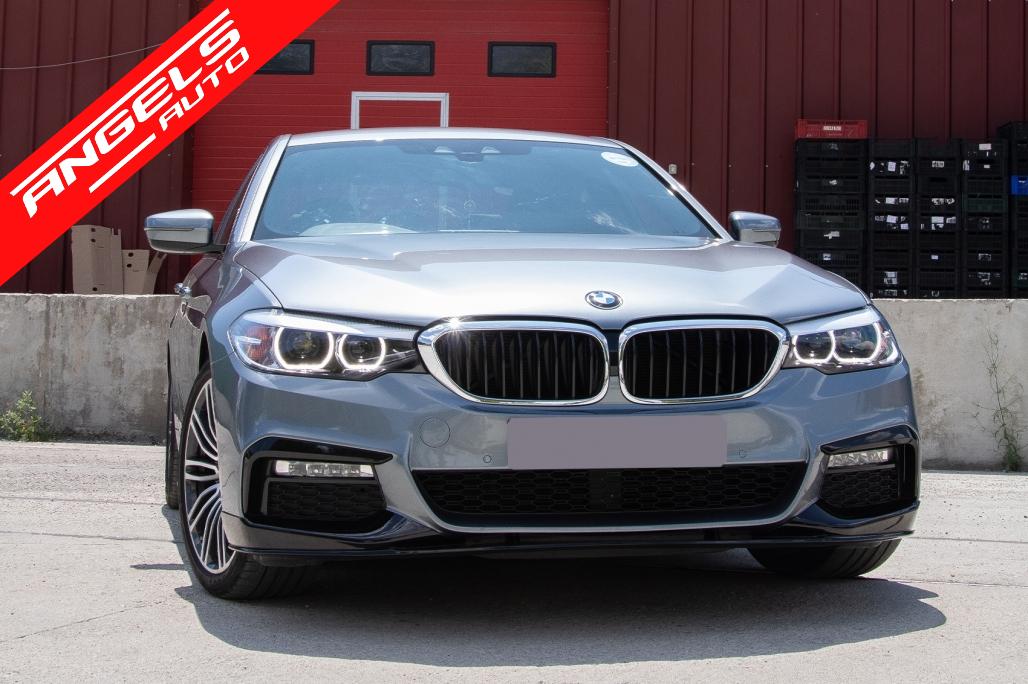 Prelungire Bara Fata compatibila cu BMW Seria 5 G30 G31 (2017-2019) M-Tech Negru Lucios - imagine 8