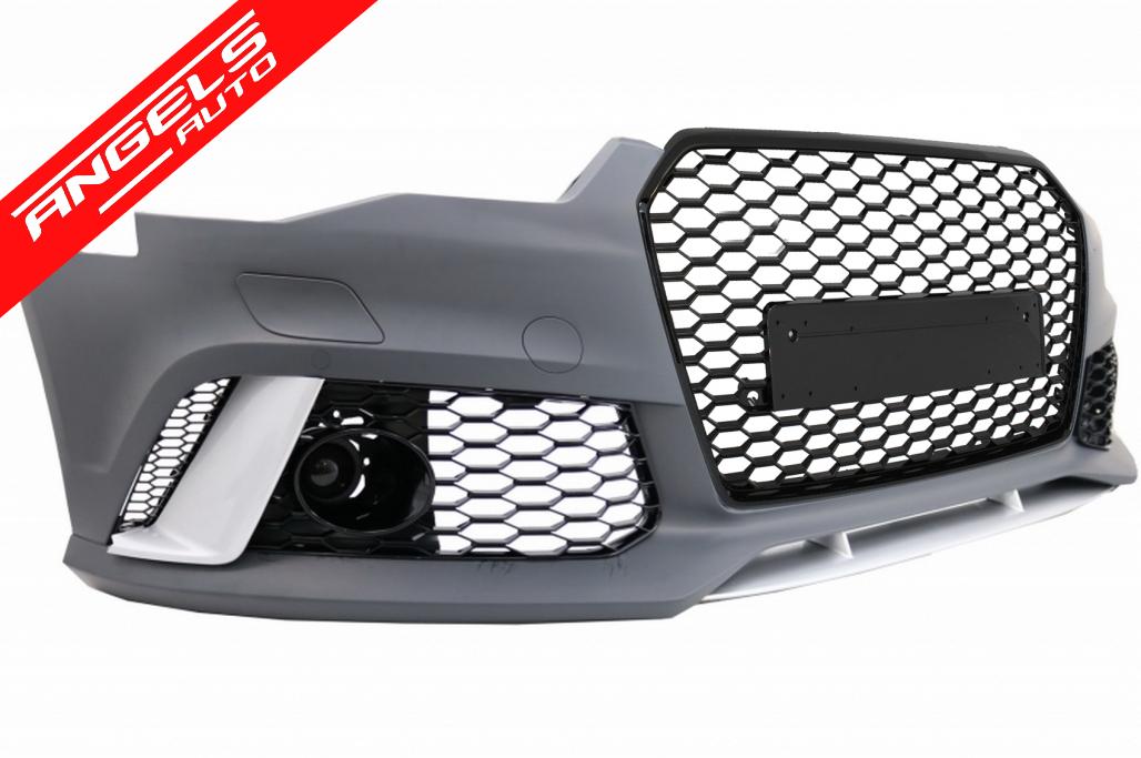 Bara Fata compatibila cu Audi A6 C7 4G RS6 Design Facelift (2015-2018) Cu Grile - imagine 2