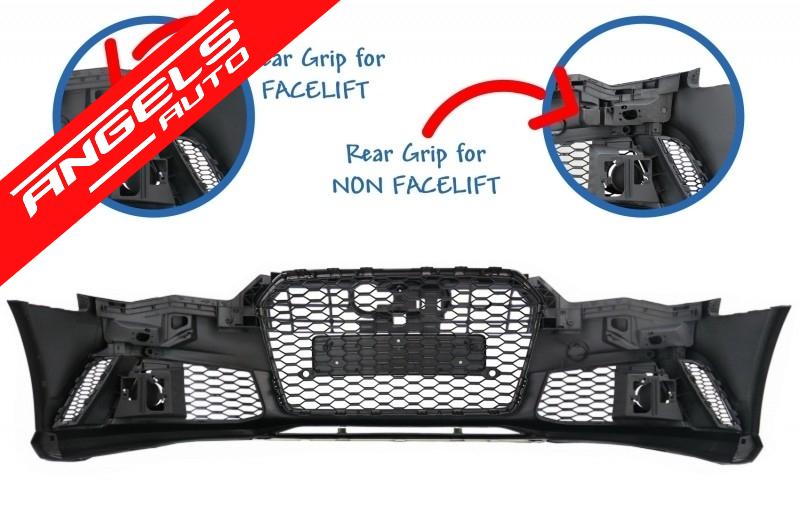 Bara Fata compatibila cu Audi A6 C7 4G RS6 Design Facelift (2015-2018) Cu Grile - imagine 4