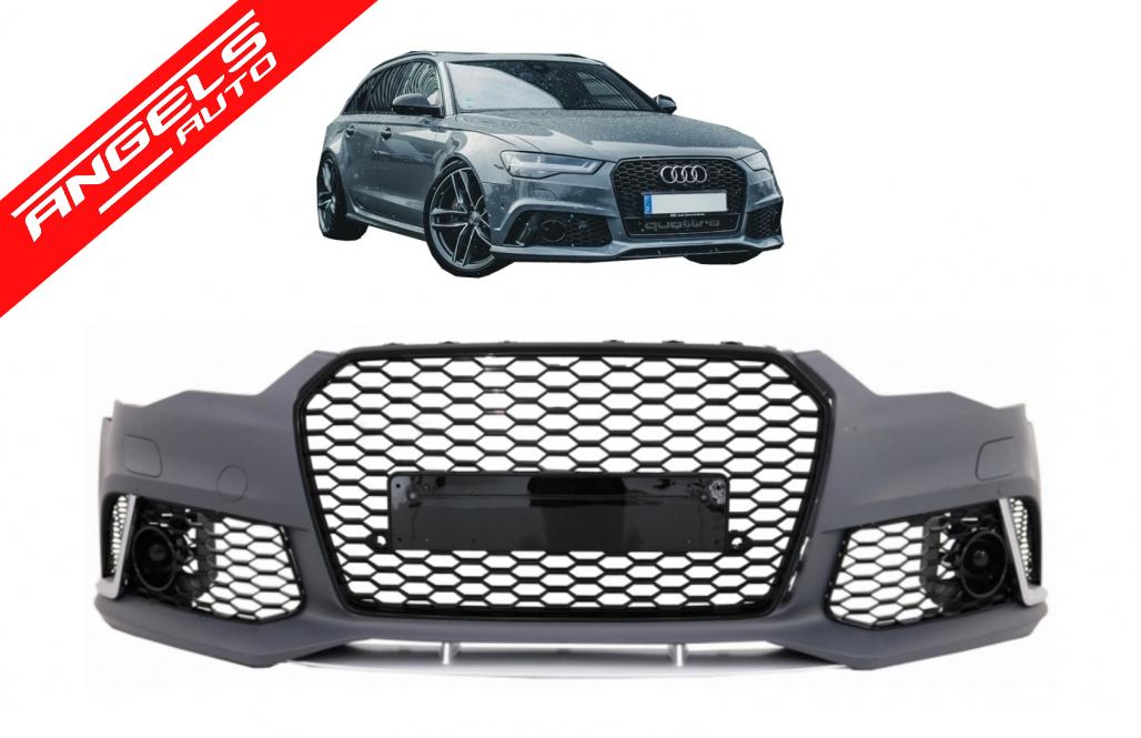 Bara Fata compatibila cu Audi A6 C7 4G RS6 Design Facelift (2015-2018) Cu Grile - imagine 8
