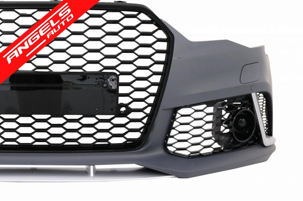 Bara Fata RS compatibila cu Audi A6 C7 4G RS6 Design (2011-2015) cu Grile - imagine 3