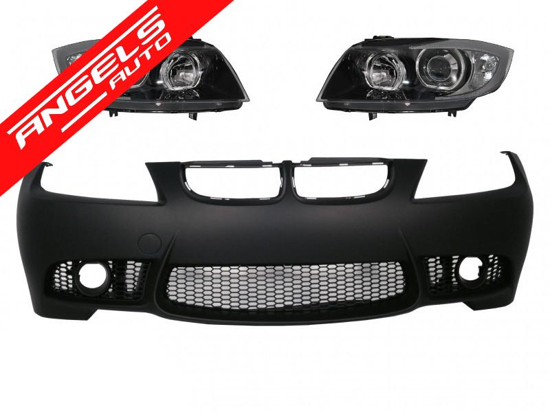 Bara Fata compatibila cu BMW M3 Design Seria 3 E90 (2004-2008) si Faruri Angel Eyes LED