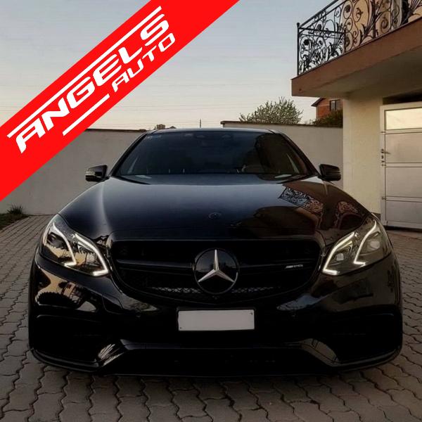 Bara Fata AMG compatibila cu Mercedes E-Class W212 Facelift (2013-2016) E63 Negru - imagine 6