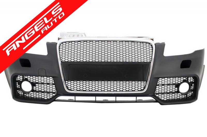 Bara Fata RS compatibila cu Audi A4 B7 Facelift (2004-2008) RS4 Crom si Negru Design