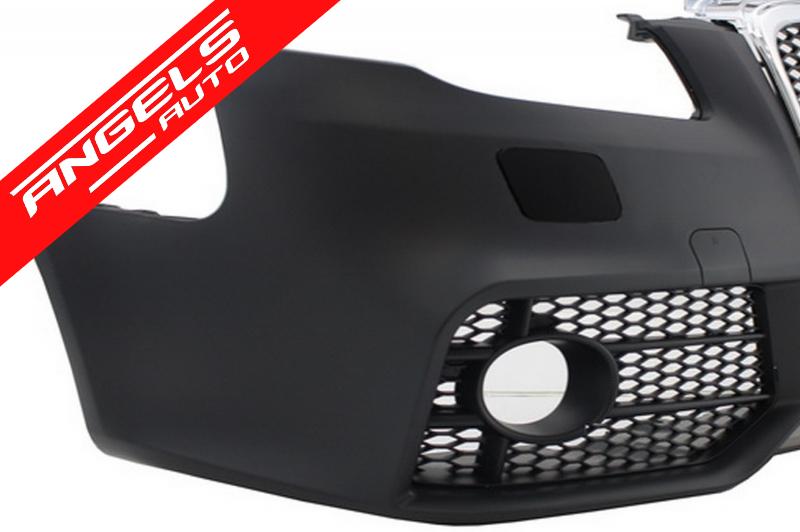 Bara Fata RS compatibila cu Audi A4 B7 Facelift (2004-2008) RS4 Crom si Negru Design - imagine 3