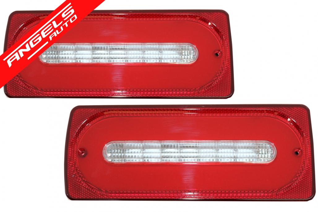Stopuri Full LED compatibile cu Mercedes W463 G-Class 1989-2015 Semnalizare Dinamica - imagine 3