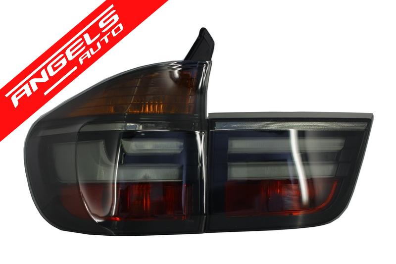 Stopuri LED compatibile cu BMW X5 E70 (2007-2010) Fumuriu Facelift Look - imagine 4