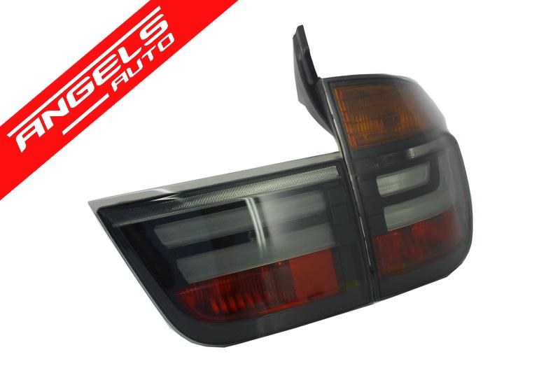 Stopuri LED compatibile cu BMW X5 E70 (2007-2010) Fumuriu Facelift Look - imagine 5