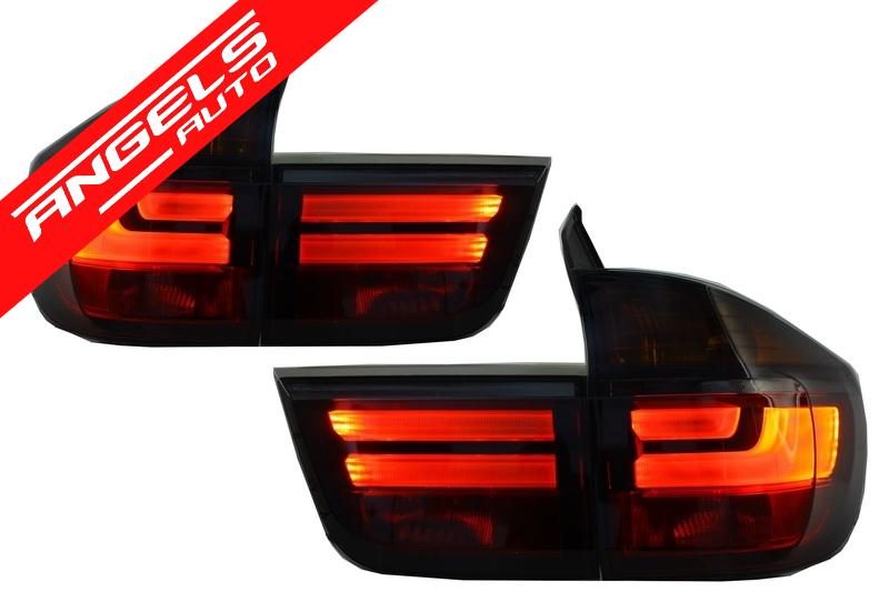 Stopuri LED compatibile cu BMW X5 E70 (2007-2010) Fumuriu Facelift Look - imagine 6