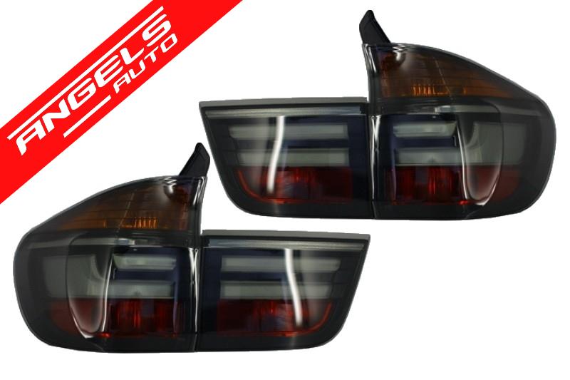 Stopuri LED compatibile cu BMW X5 E70 (2007-2010) Fumuriu Facelift Look