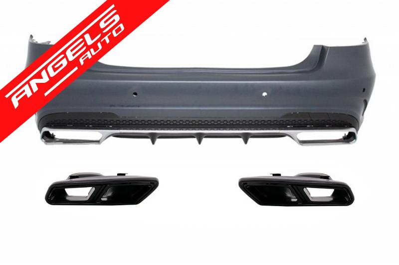 Bara Spate AMG compatibila cu E-Class Facelift 13+ E63 A-Design cu Tipsuri