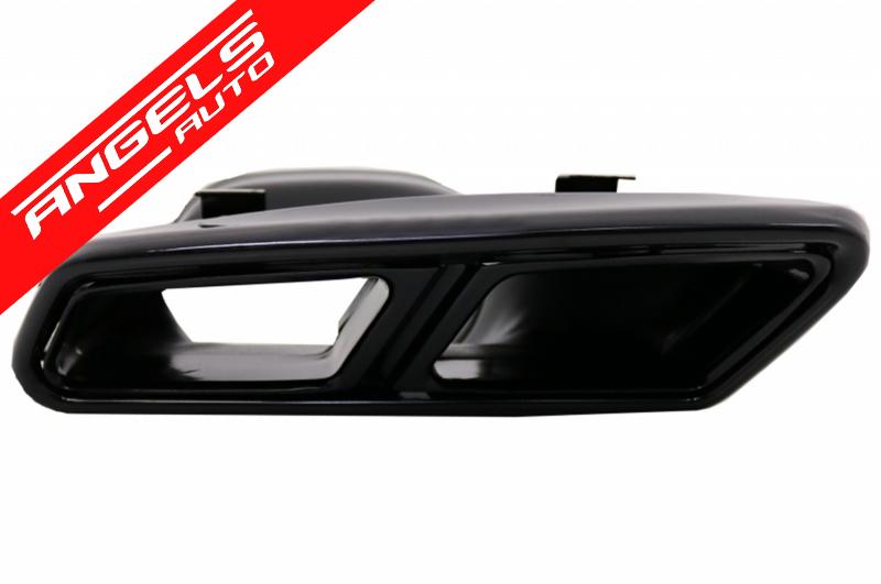 Bara Spate AMG compatibila cu Mercedes S-Class W222 (2013-up) S65 cu Tipsuri Negre - imagine 6