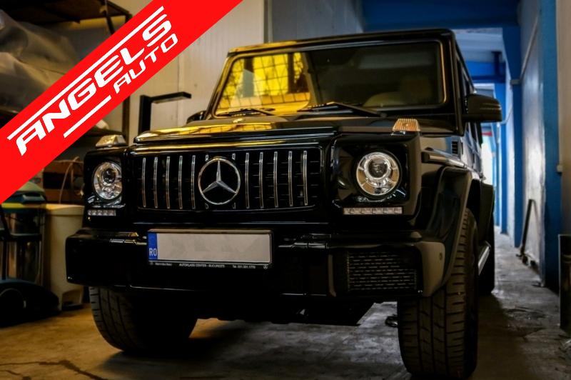 Bara Fata AMG compatibila cu Mercedes G-Class W463 (1989-2017) Cu Grila GT-R - imagine 7