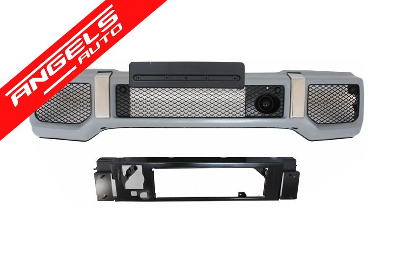Bara Fata Si Grila AMG compatibile cu Mercedes G-Class W463 1989-2012 cu Lumini de zi - imagine 2