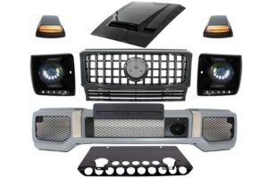Kit compatibil cu Mercedes G-Class W463 2005-2012 Pachet G65 cu Faruri Bi-Xenon LED