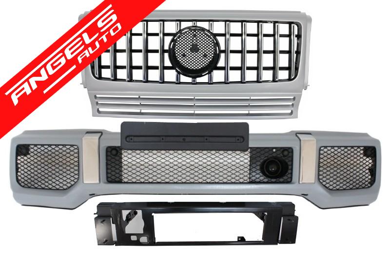 Bara Fata AMG cu Grila compatibila cu Mercedes G-Class W463 (1989-2017) G65
