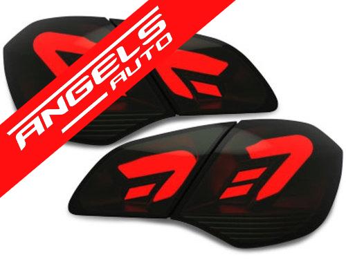 Stopuri Full LED compatibile cu Opel Astra J 2009-2015 5 Usi Hatchback Negru Fumuriu
