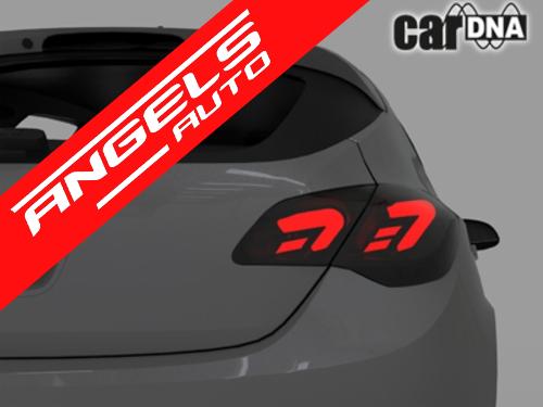 Stopuri Full LED compatibile cu Opel Astra J 2009-2015 5 Usi Hatchback Negru Fumuriu - imagine 3