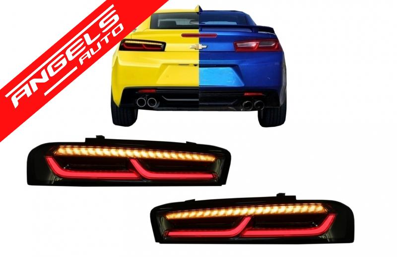 Stopuri FULL LED compatibile cu Chevrolet CAMARO (2015-up) Semnal Dinamic Secvential - imagine 8
