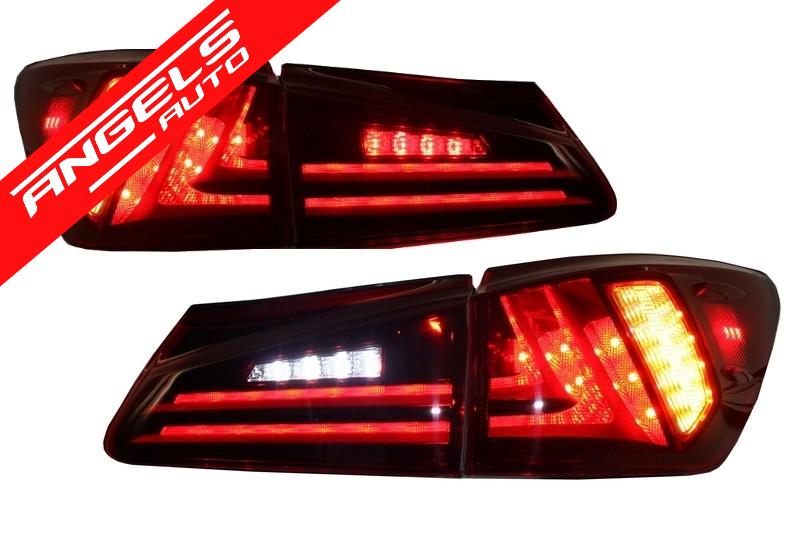 Stopuri LED compatibile cu Lexus IS XE20 (2006-2012) Facelift New XE30 Rosu Clar - imagine 2