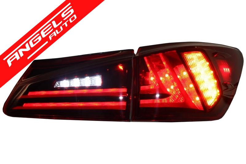 Stopuri LED compatibile cu Lexus IS XE20 (2006-2012) Facelift New XE30 Rosu Clar - imagine 4
