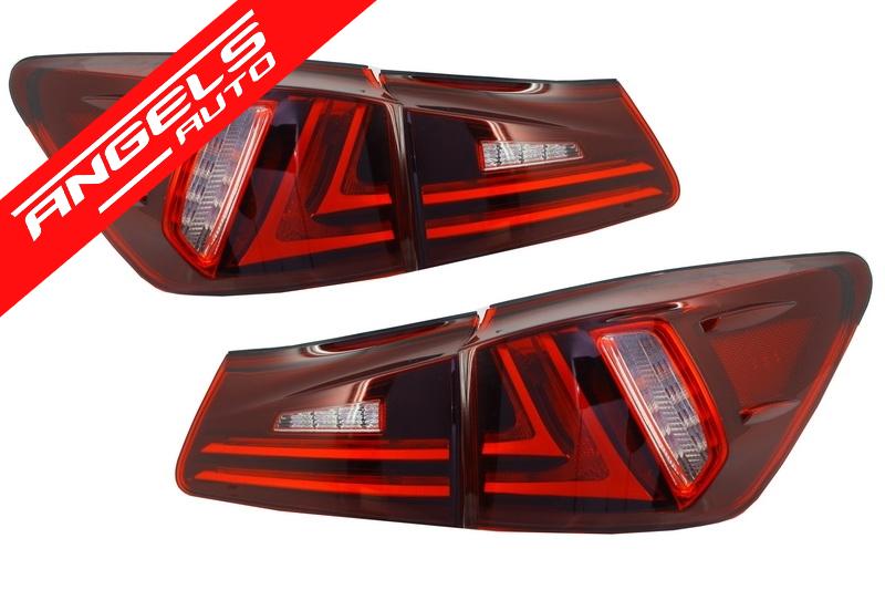 Stopuri LED compatibile cu Lexus IS XE20 (2006-2012) Facelift New XE30 Rosu Clar - imagine 7
