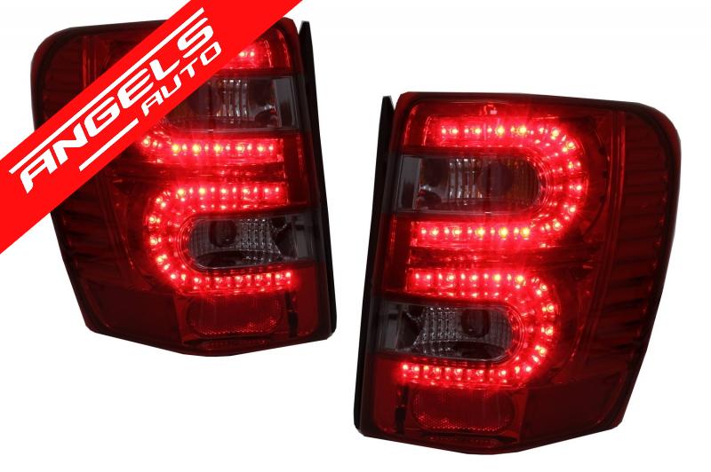 Stopuri LED compatibile cu Jeep Grand Cherokee (1999-05.2005) Rosu Fumuriu - imagine 3