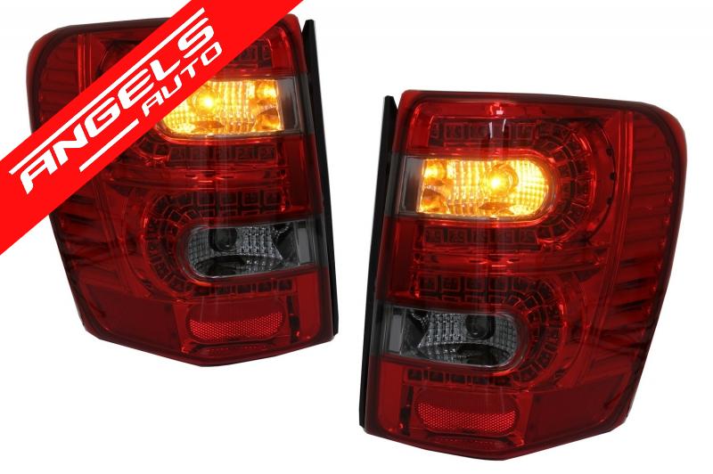 Stopuri LED compatibile cu Jeep Grand Cherokee (1999-05.2005) Rosu Fumuriu - imagine 4
