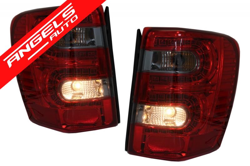 Stopuri LED compatibile cu Jeep Grand Cherokee (1999-05.2005) Rosu Fumuriu - imagine 5