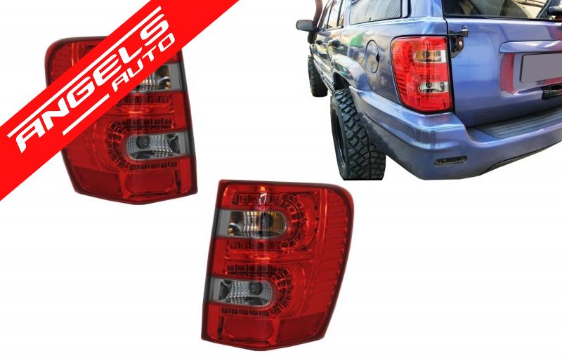 Stopuri LED compatibile cu Jeep Grand Cherokee (1999-05.2005) Rosu Fumuriu - imagine 8
