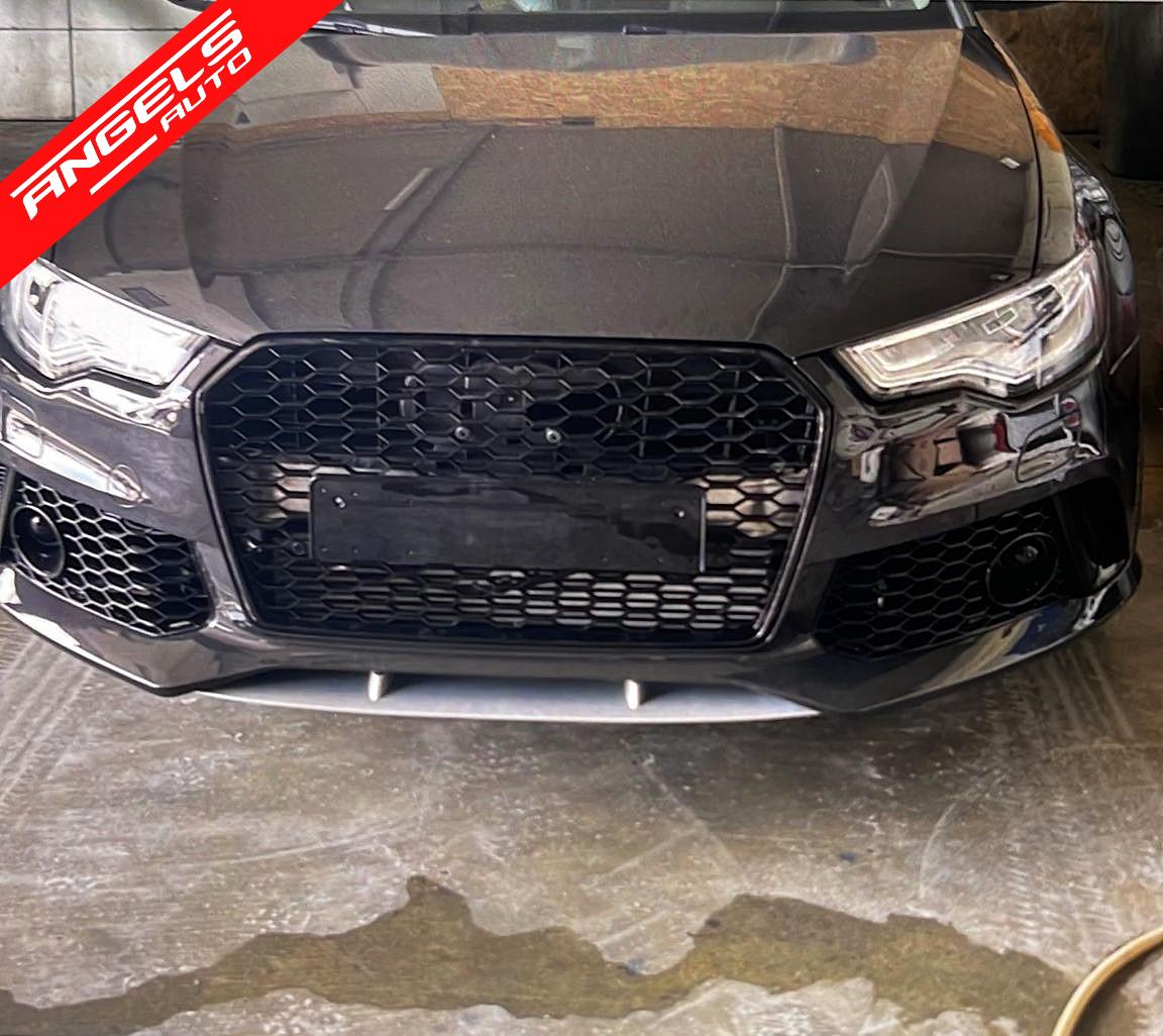 Bara Fata RS compatibila cu Audi A6 C7 4G RS6 Design (2011-2015) cu Grile - imagine 10