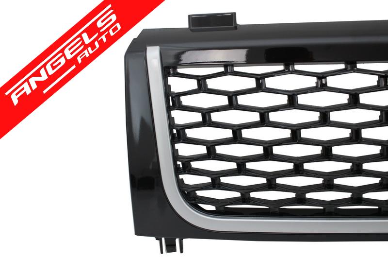 Grila Grile compatibila cu Range Rover Vogue (2002-2006) Negru/Argintiu Autobiography - imagine 3