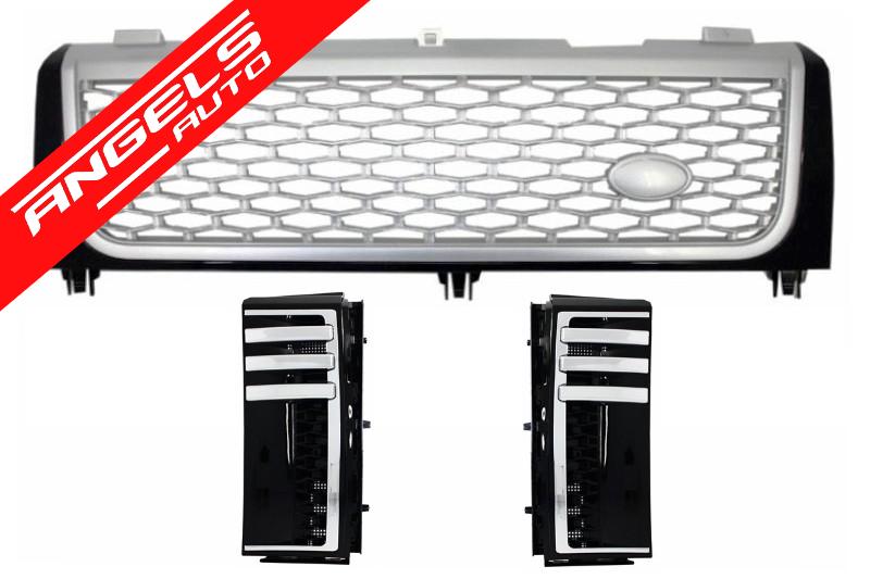 Grila Grile compatibila cu Range Rover Vogue (2002-2006) Negru Gri Autobiography