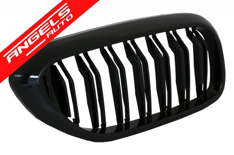 Grile compatibile cu BMW Seria 5 G30 G31 (2017-Up) Negru Lucios M Design - imagine 2