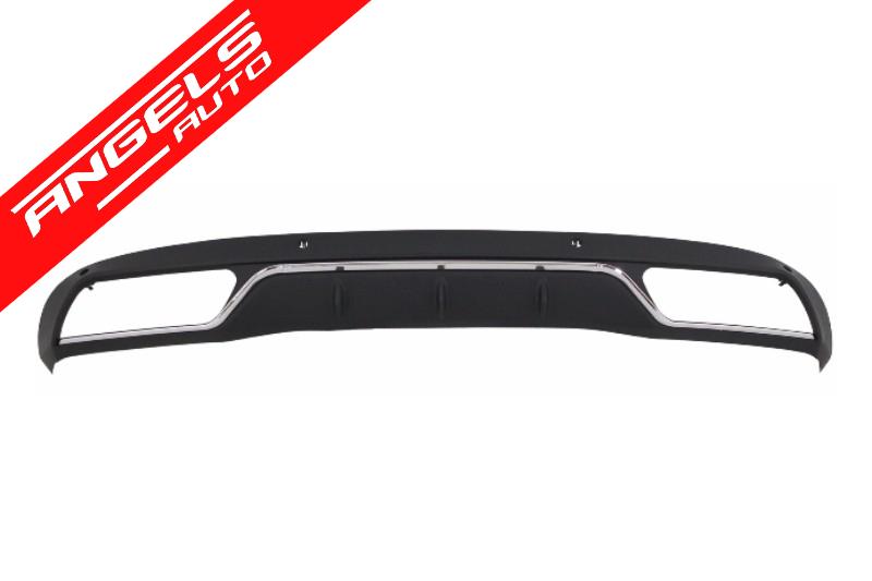 Difuzor Bara Spate compatibil cu Mercedes C-Class W205 S205 2014-2018 C63 AMG Negru - imagine 2