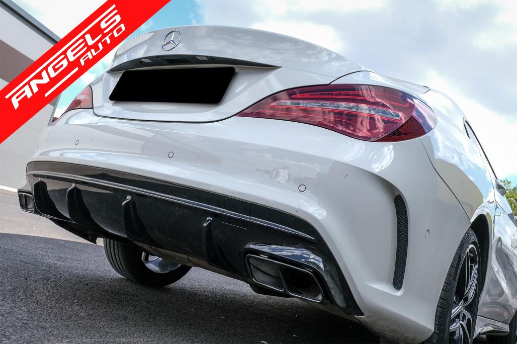 Difuzor Bara Spate compatibil cu Mercedes W117 CLA (2013-2018) Facelift CLA45 AMG - imagine 4