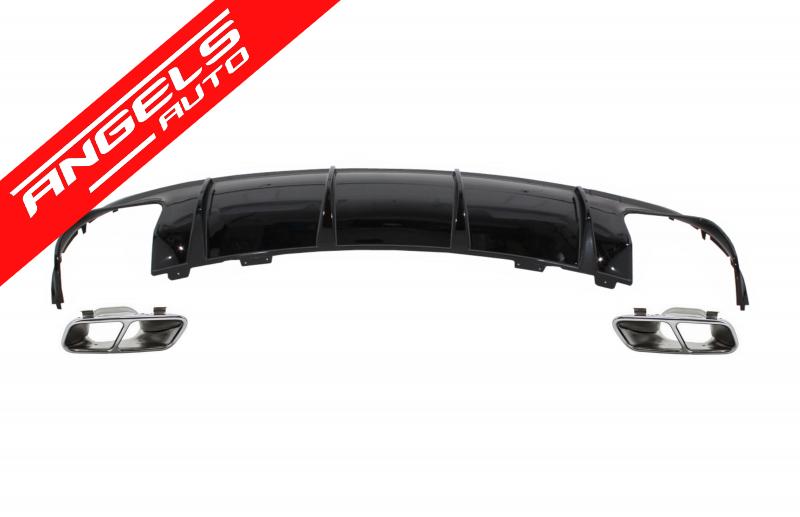 Difuzor Bara Spate compatibil cu Mercedes W117 CLA (2013-2018) Facelift CLA45 Look