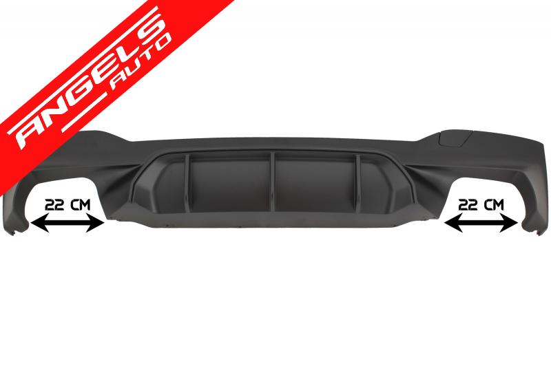 Difuzor Bara Spate compatibil cu BMW Seria 5 G30 G31 (2017+) M5 Design Negru Mat - imagine 6