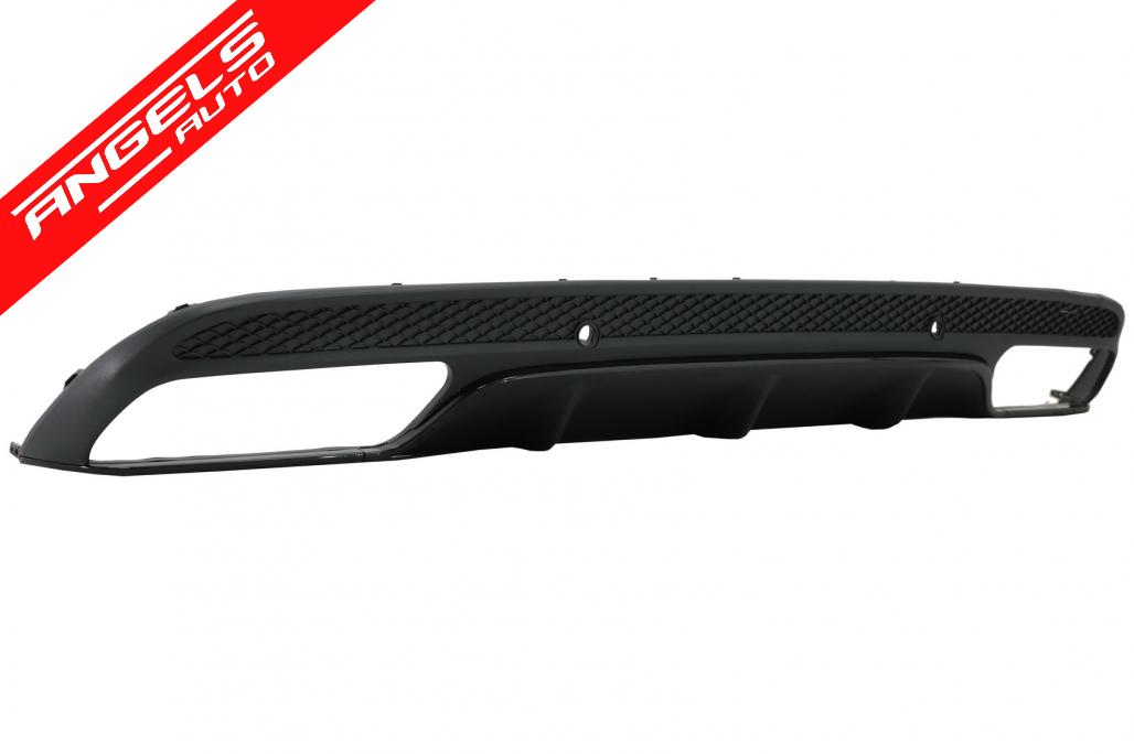 Difuzor Bara Spate compatibil cu Mercedes W205 C-Class (2014-2020) C63 AMG Black - imagine 3