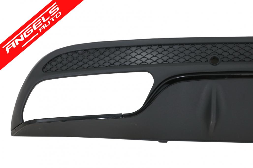 Difuzor Bara Spate compatibil cu Mercedes W205 C-Class (2014-2020) C63 AMG Black - imagine 5