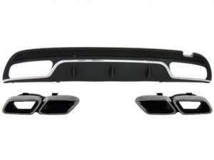 Difuzor Bara Spate compatibil cu Mercedes W205 C-Class (2014-up) C63 AMG