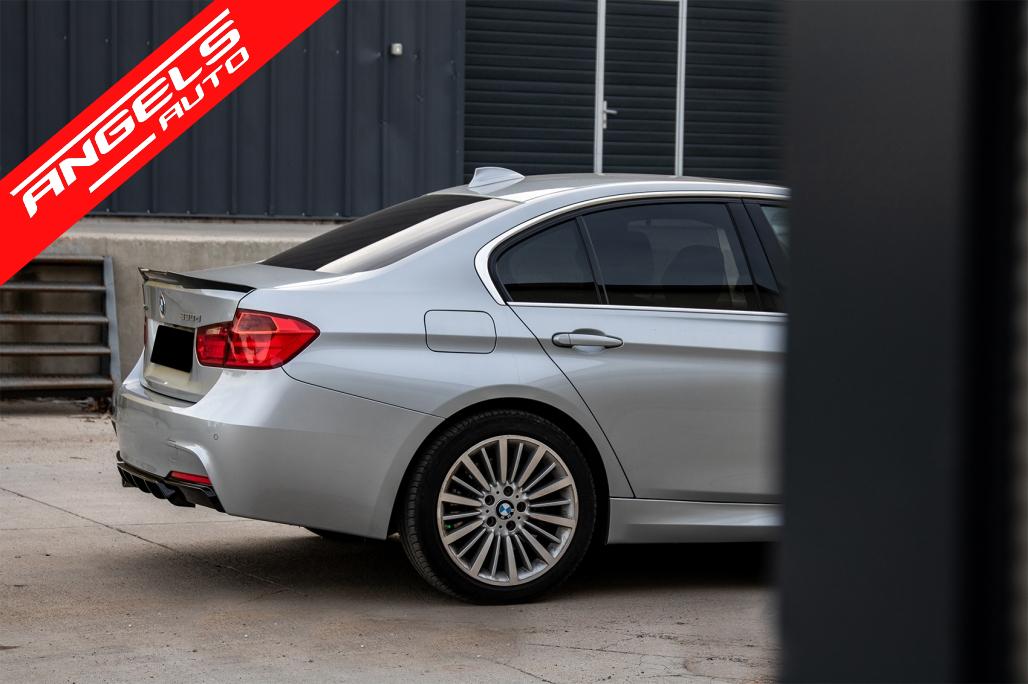 Difuzor Bara Spate compatibil cu BMW Seria 3 F30 F31 (2011-up) M Performance Negru - imagine 7