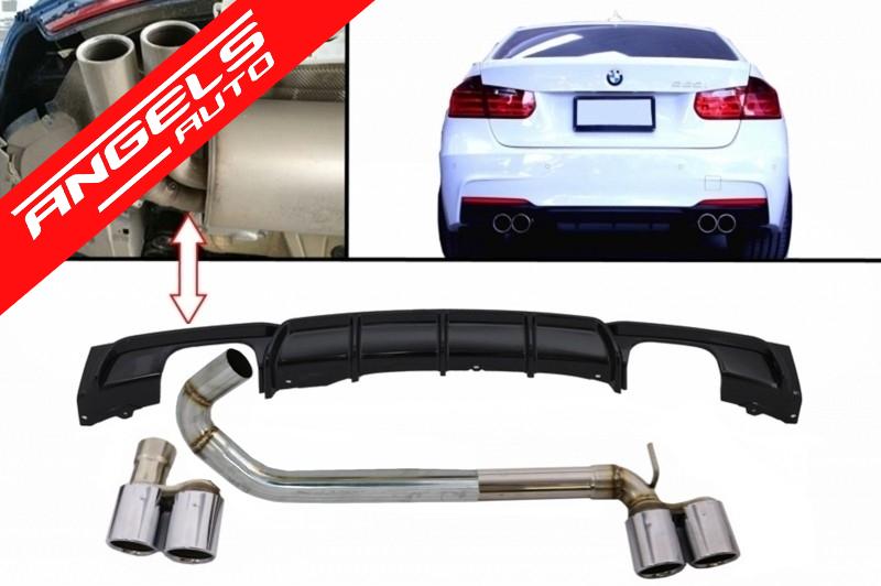 Difuzor Bara Spate compatibil cu BMW Seria 3 F30 F31 2011+ M Performance M3 Design - imagine 2