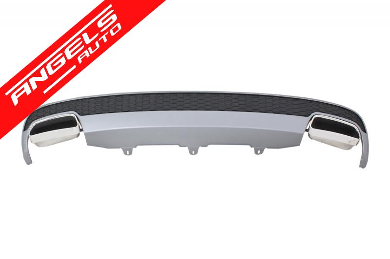 Difuzor Bara Spate compatibil cu Audi A6 C7 4G (2011-2014) cu Ornamente Evacuare