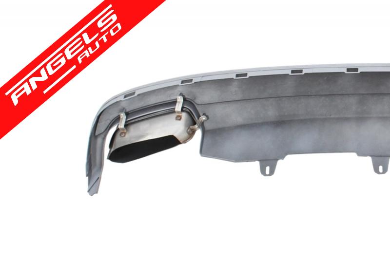 Difuzor Bara Spate compatibil cu Audi A6 C7 4G (2011-2014) cu Ornamente Evacuare - imagine 6