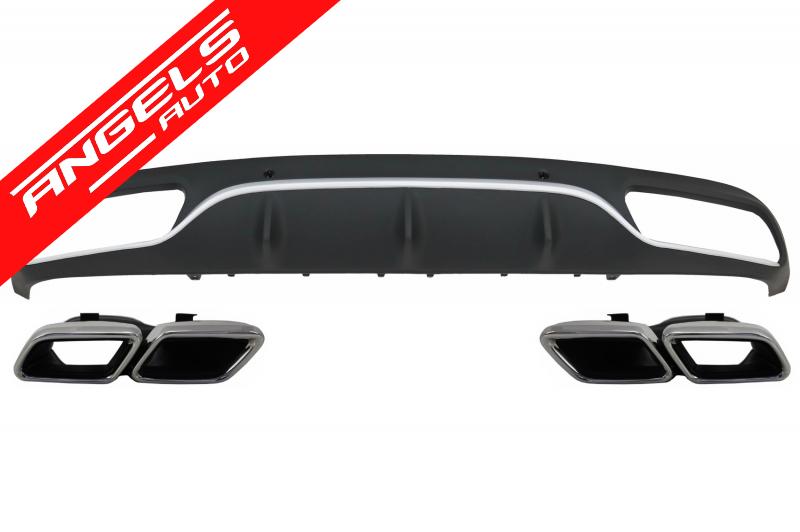 Difuzor Bara Spate compatibil cu Mercedes C-Class Coupe Cabriolet 14-19 C63 A-Design