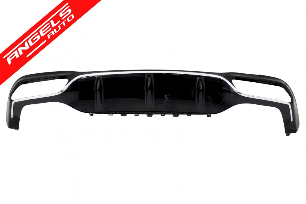 Difuzor Bara Spate compatibil cu Mercedes E-Class W213 (2016+) E63 AMG Design Crom - imagine 2