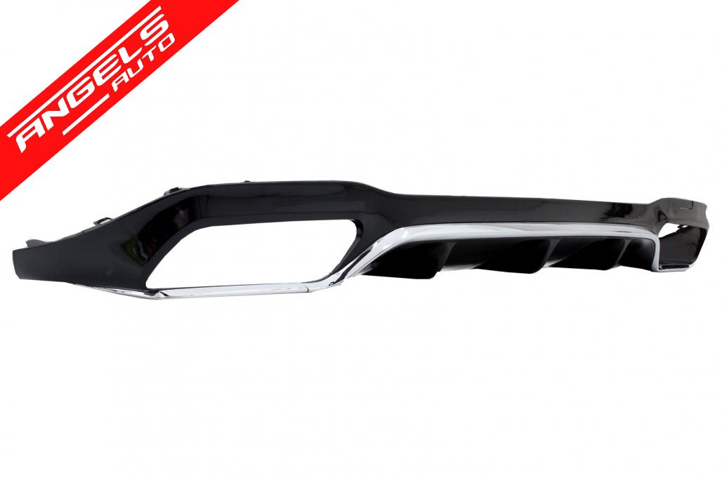 Difuzor Bara Spate compatibil cu Mercedes E-Class W213 (2016+) E63 AMG Design Crom - imagine 3